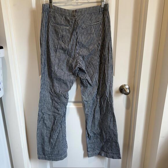 Sundance Women's Striped Linen Blend Pants Size 6 - Picture 3 of 3